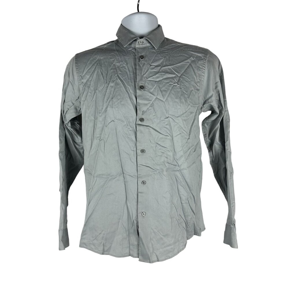 Calvin Klein Boys Dress Shirt Size 18 Sateen 60% Cotton/40% Polyester
